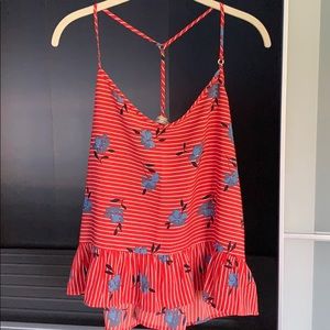 Red patterned tank from Abercrombie!